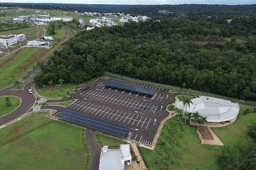 Usina de energia solar no Condominio Royal Boulevard Yatch em Foz do Iguaçu