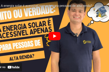 energia solar é acessível a todos