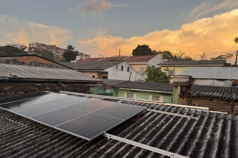 Placa solar para resideênia